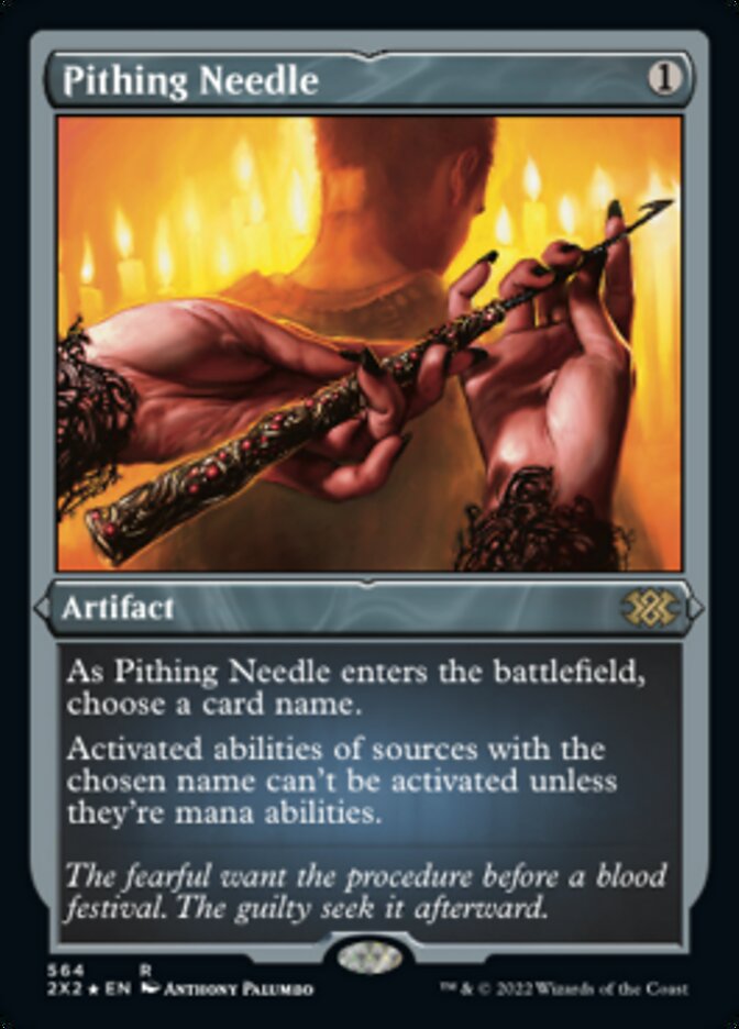 Pithing Needle (Foil Etched) [Double Masters 2022] Magic: The Gathering