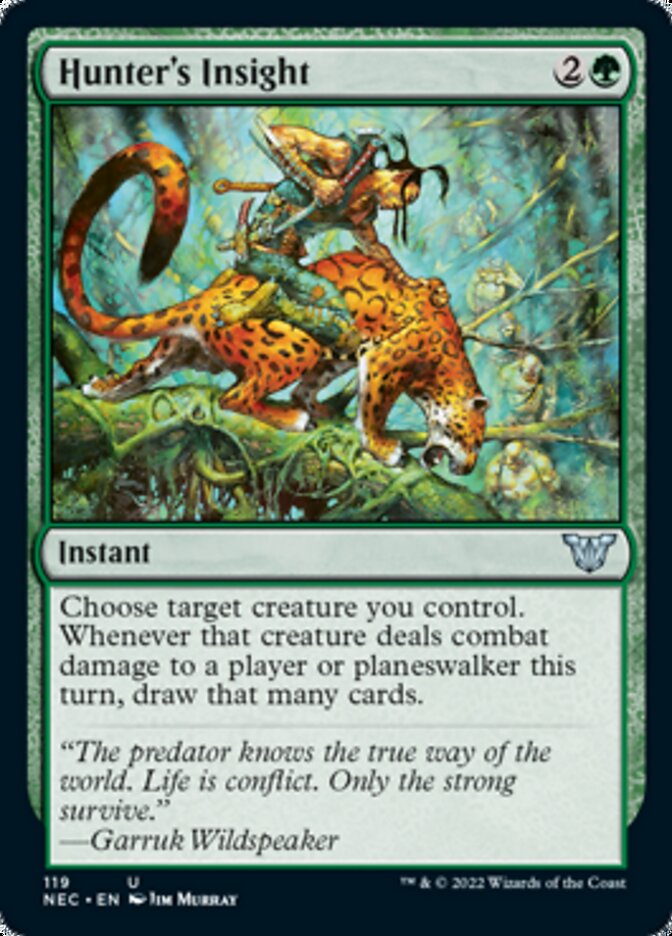 Hunter's Insight [Kamigawa: Neon Dynasty Commander] Magic: The Gathering