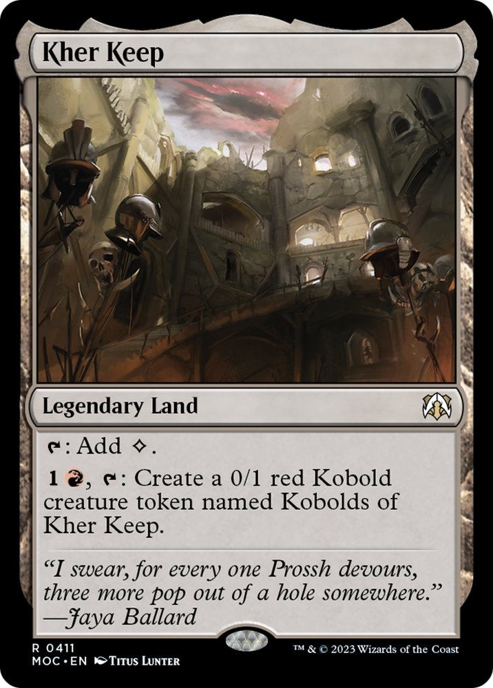 Kher Keep [March of the Machine Commander] Magic: The Gathering