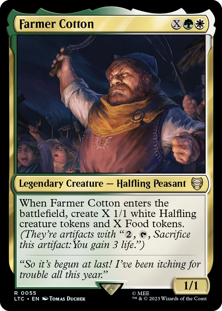 Farmer Cotton [The Lord of the Rings: Tales of Middle-Earth Commander] Magic: The Gathering