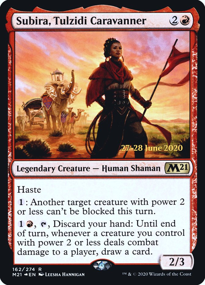 Subira, Tulzidi Caravanner [Core Set 2021 Prerelease Promos] Magic: The Gathering