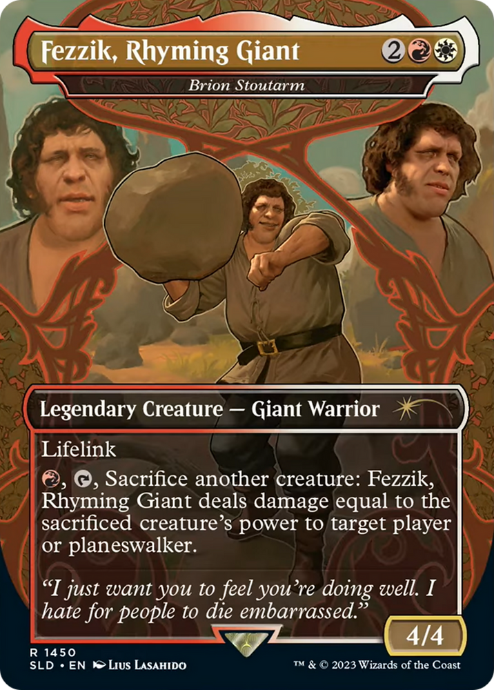 Fezzik, Rhyming Giant - Brion Stoutarm [Secret Lair Drop Series] Magic: The Gathering