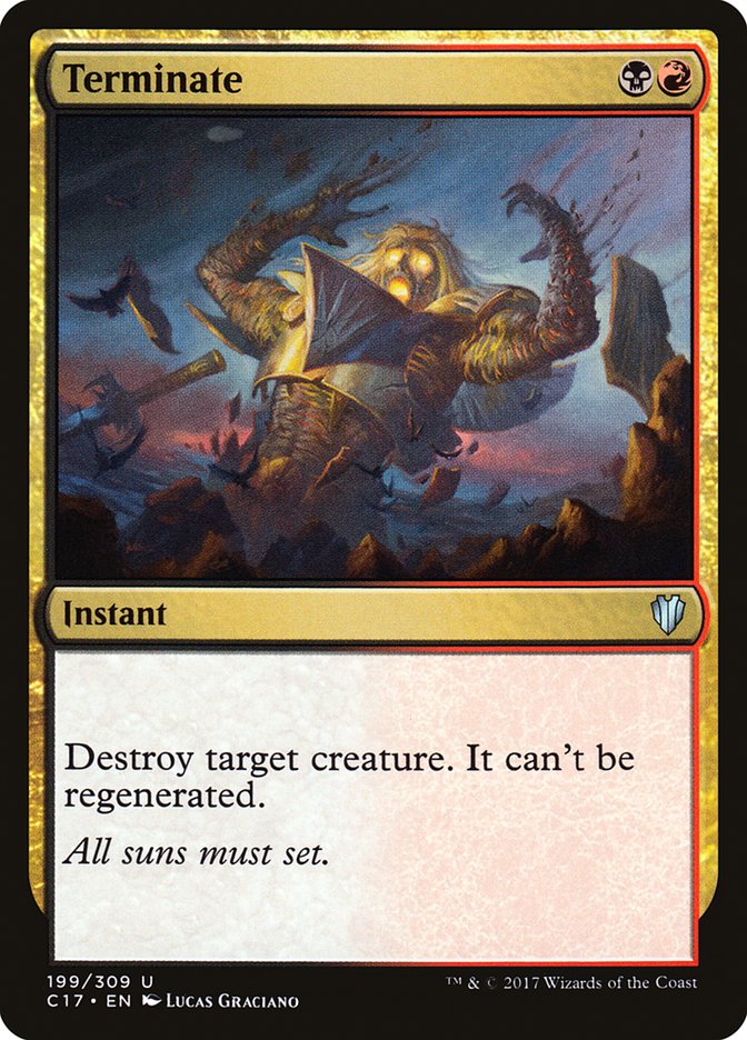 Terminate [Commander 2017] Magic: The Gathering