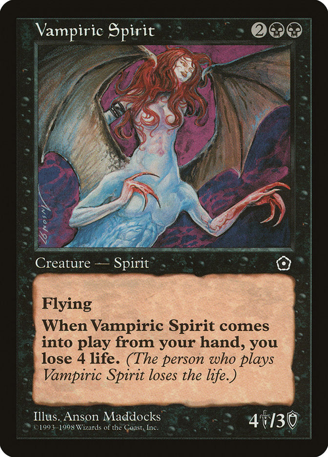 Vampiric Spirit [Portal Second Age] Magic: The Gathering