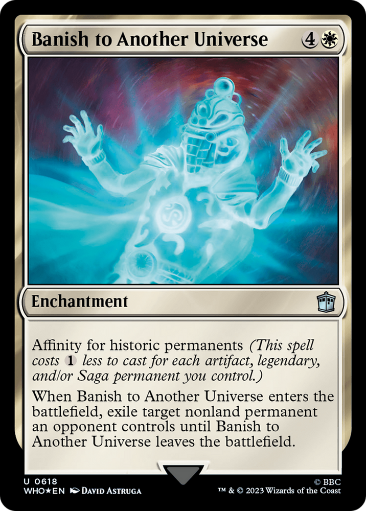 Banish to Another Universe (Surge Foil) [Doctor Who] Magic: The Gathering