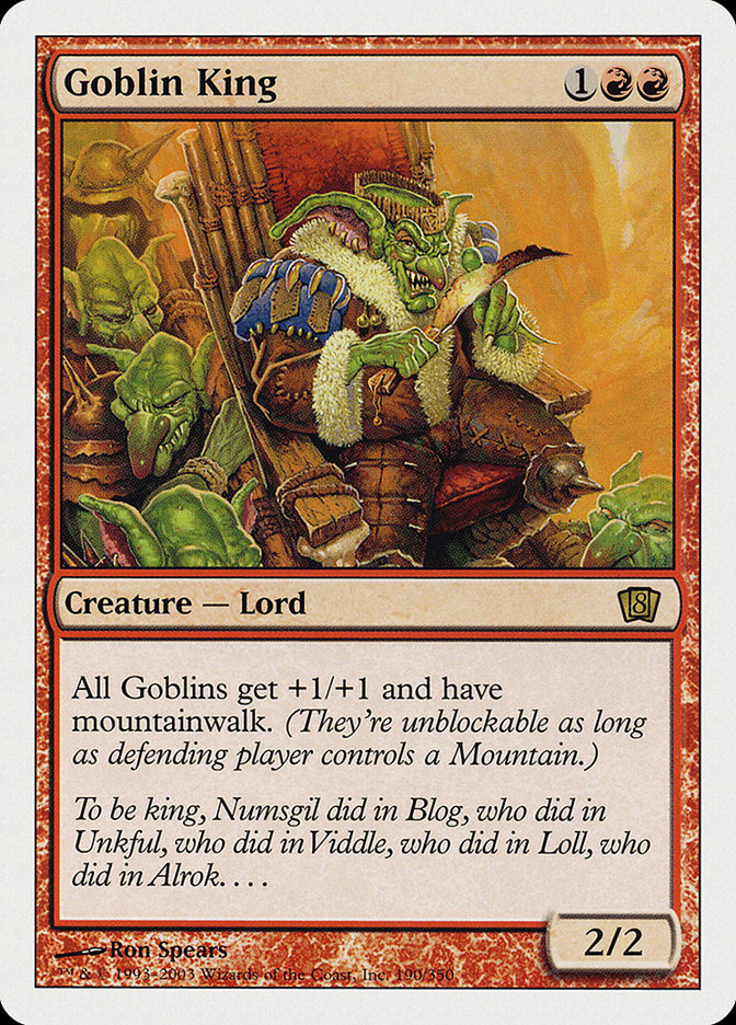 Goblin King [Eighth Edition] Magic: The Gathering