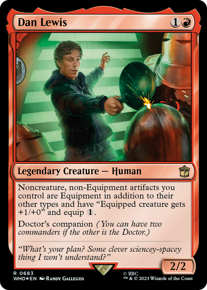 Dan Lewis (Surge Foil) [Doctor Who] Magic: The Gathering