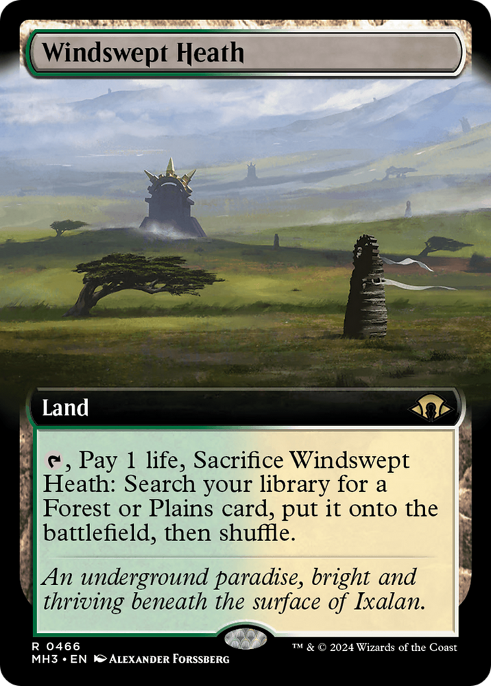 Windswept Heath (Extended Art) [Modern Horizons 3] Magic: The Gathering