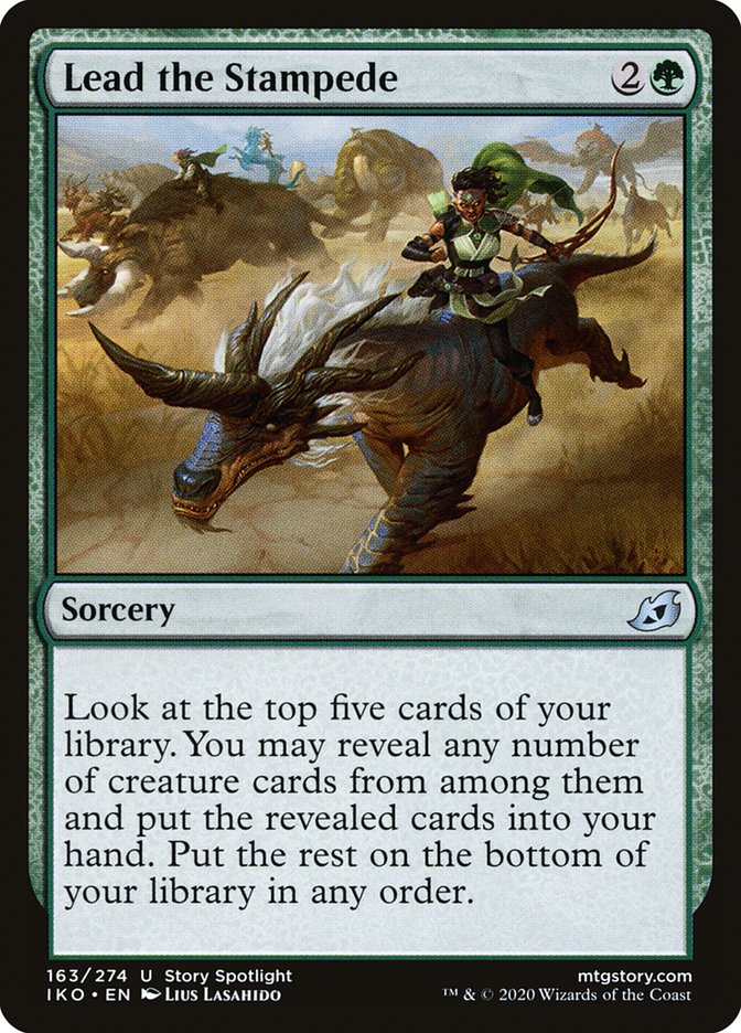 Lead the Stampede [Ikoria: Lair of Behemoths] Magic: The Gathering