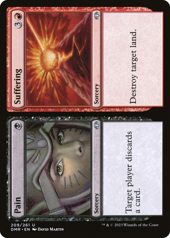 Pain // Suffering [Dominaria Remastered] Magic: The Gathering