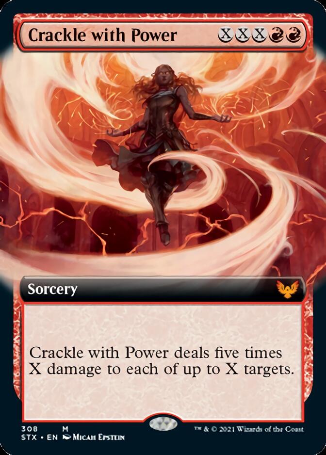 Crackle with Power (Extended Art) [Strixhaven: School of Mages] Magic: The Gathering