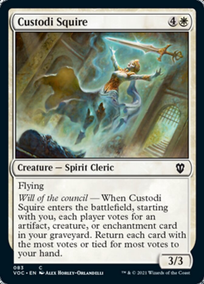 Custodi Squire [Innistrad: Crimson Vow Commander] Magic: The Gathering