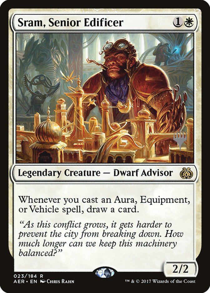 Sram, Senior Edificer [Aether Revolt Promos] Magic: The Gathering