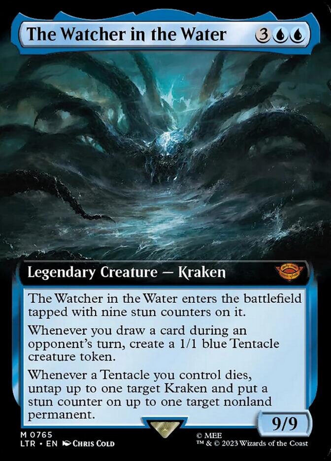 The Watcher in the Water (Extended Art) (Surge Foil) [The Lord of the Rings: Tales of Middle-Earth] Magic: The Gathering