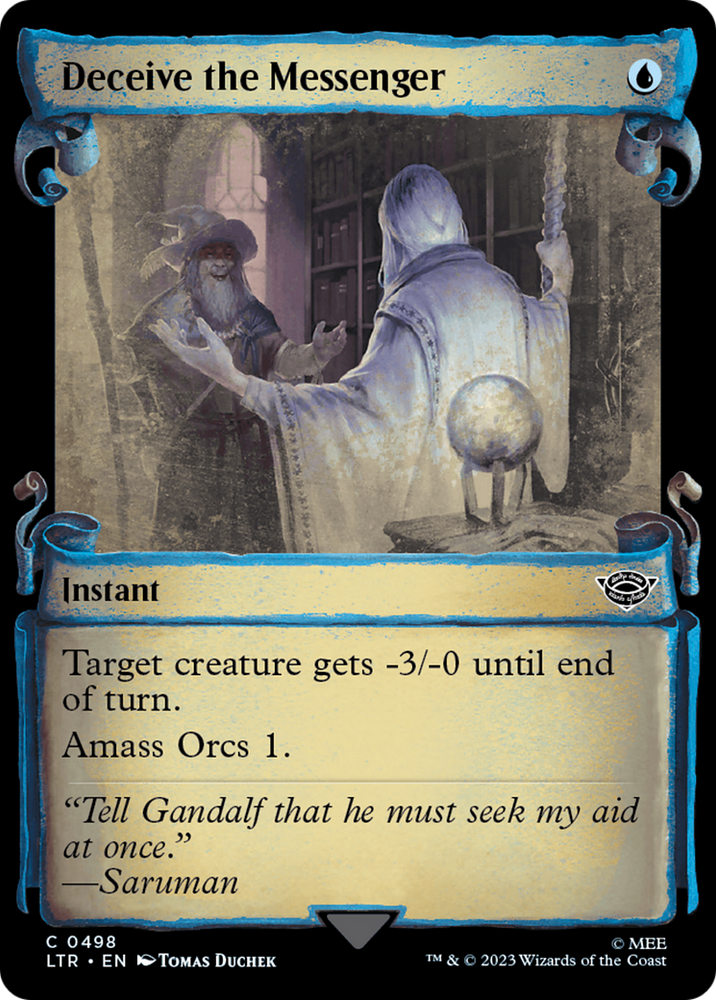 Deceive the Messenger [The Lord of the Rings: Tales of Middle-Earth Showcase Scrolls] Magic: The Gathering