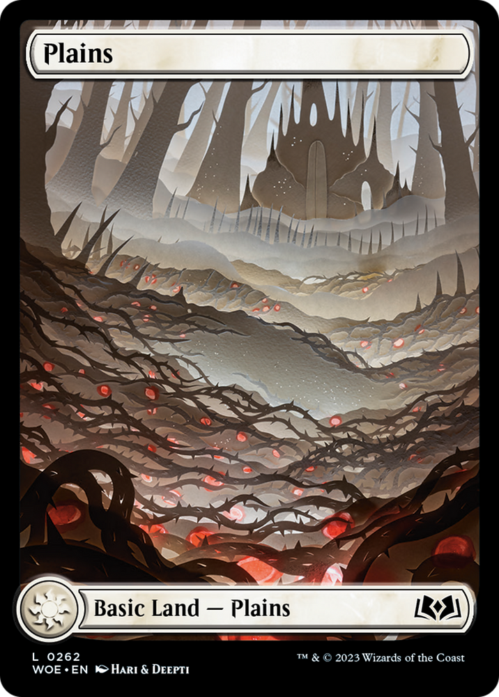 Plains (262) (Full-Art) [Wilds of Eldraine] Magic: The Gathering