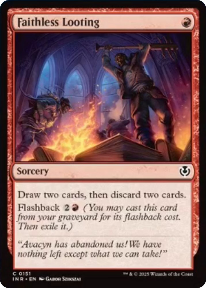 Faithless Looting [Innistrad Remastered] Magic: The Gathering
