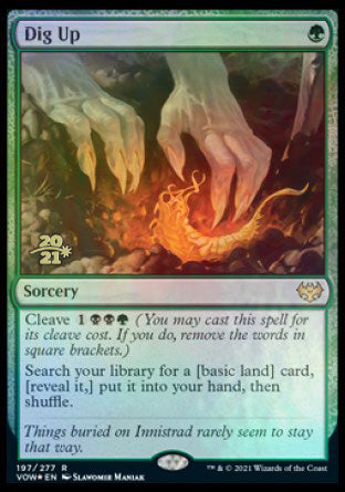 Dig Up [Innistrad: Crimson Vow Prerelease Promos] Magic: The Gathering