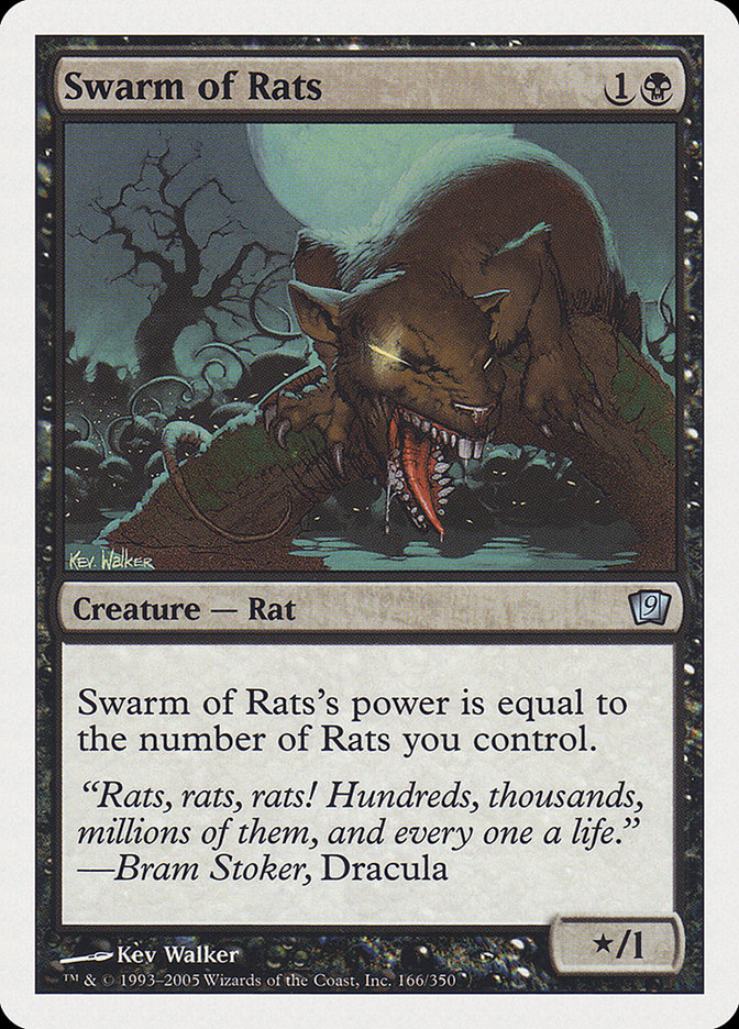 Swarm of Rats [Ninth Edition] Magic: The Gathering
