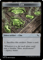 Thopter (0020) // Clue (0017) Double-Sided Token [Murders at Karlov Manor Tokens] Magic: The Gathering
