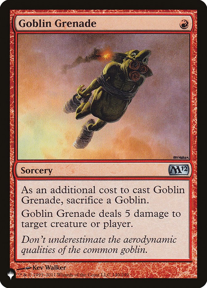 Goblin Grenade [The List] Magic: The Gathering