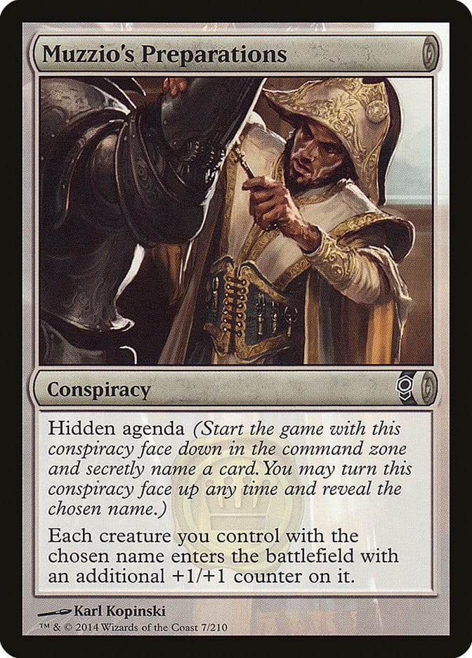 Muzzio's Preparations [Conspiracy] Magic: The Gathering