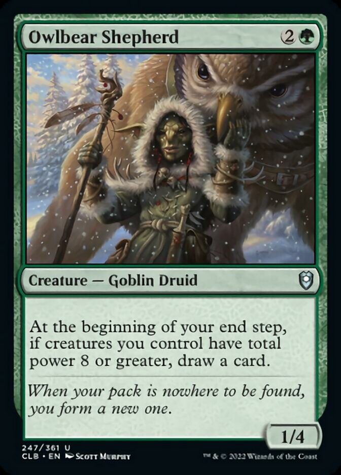 Owlbear Shepherd [Commander Legends: Battle for Baldur's Gate] Magic: The Gathering