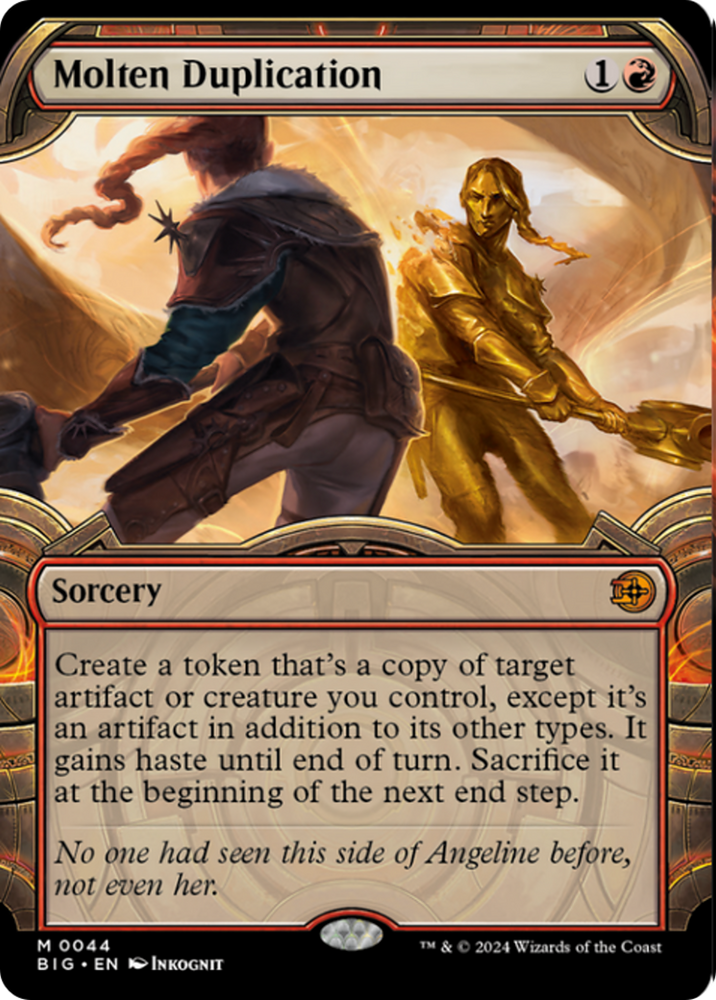Molten Duplication (Showcase) [Outlaws of Thunder Junction: The Big Score] Magic: The Gathering