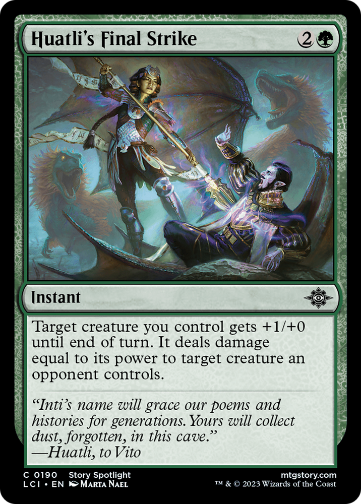 Huatli's Final Strike [The Lost Caverns of Ixalan] Magic: The Gathering