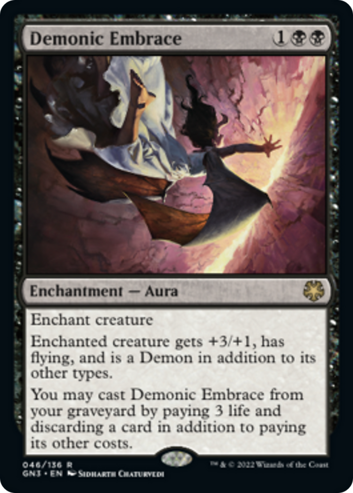 Demonic Embrace [Game Night: Free-for-All] Magic: The Gathering