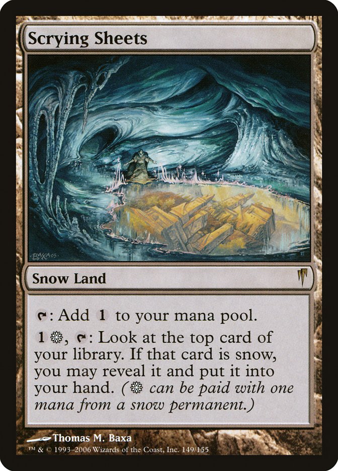 Scrying Sheets [Coldsnap] Magic: The Gathering