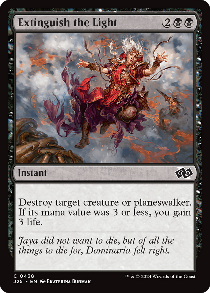 Extinguish the Light [Foundations Jumpstart] Magic: The Gathering