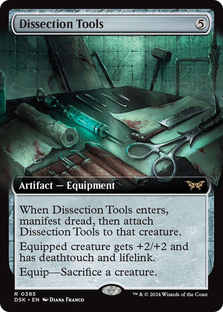 Dissection Tools (Extended Art) [Duskmourn: House of Horror] Magic: The Gathering