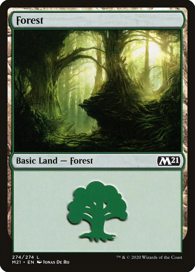 Forest (274) [Core Set 2021] Magic: The Gathering