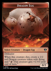 Treasure // Dragon Egg Double-Sided Token [Commander Masters Tokens] Magic: The Gathering