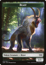 Ape // Beast Double-Sided Token [Double Masters Tokens] Magic: The Gathering