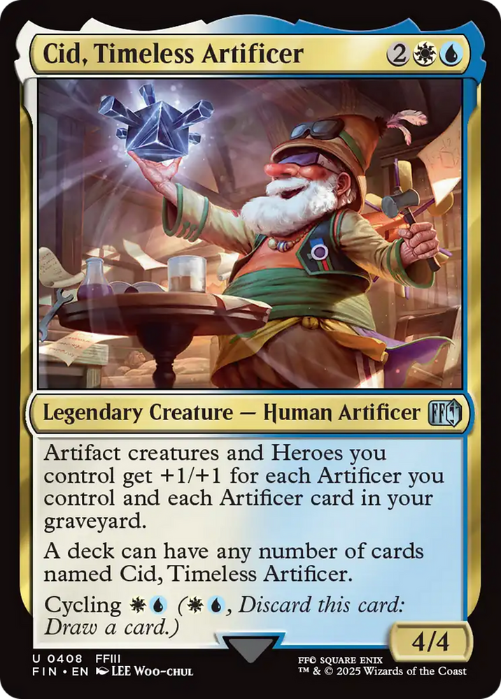 Cid, Timeless Artificer (0408) [FINAL FANTASY] Magic: The Gathering