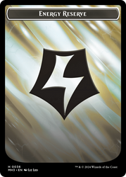 Tamiyo, Seasoned Scholar // Energy Reserve Double-Sided Token [Modern Horizons 3 Tokens] Magic: The Gathering