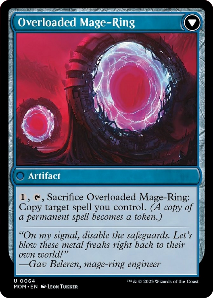 Invasion of Vryn // Overloaded Mage-Ring [March of the Machine] Magic: The Gathering