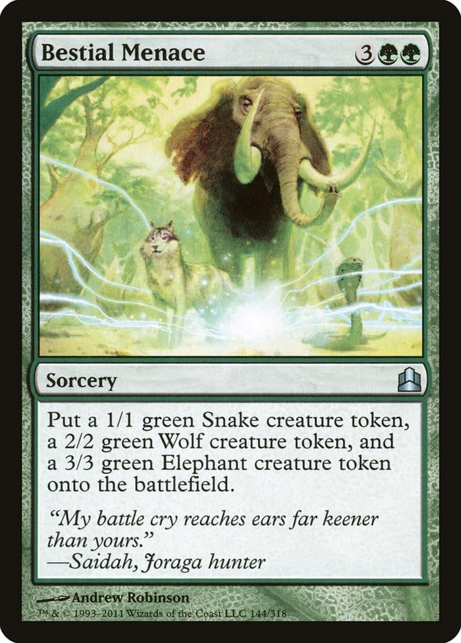 Bestial Menace [Commander 2011] Magic: The Gathering