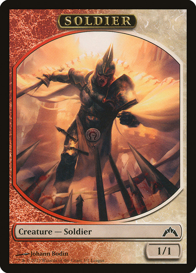 Soldier Token (Johann Bodin) [League Tokens 2013] Magic: The Gathering