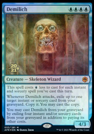 Demilich [Dungeons & Dragons: Adventures in the Forgotten Realms Prerelease Promos] Magic: The Gathering