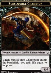 Sunscourge Champion // Cat Double-Sided Token [Hour of Devastation Tokens] Magic: The Gathering