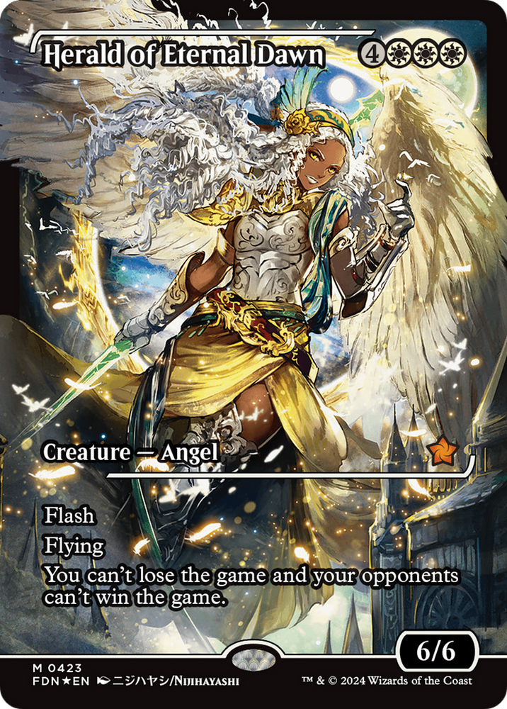Herald of Eternal Dawn (Showcase) [Foundations] Magic: The Gathering