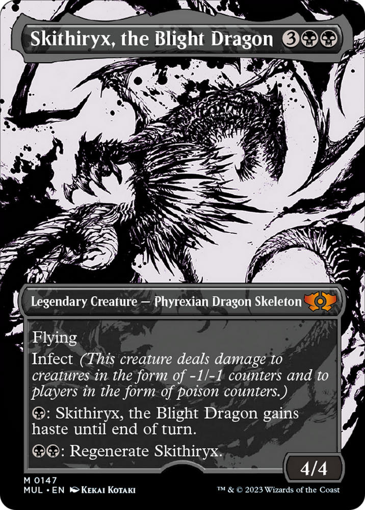 Skithiryx, the Blight Dragon (Halo Foil) [Multiverse Legends] Magic: The Gathering