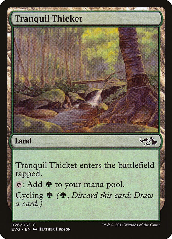 Tranquil Thicket (Elves vs. Goblins) [Duel Decks Anthology] Magic: The Gathering