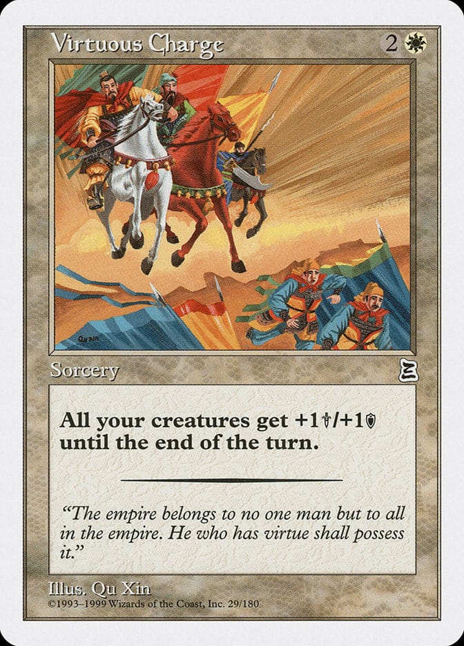Virtuous Charge [Portal Three Kingdoms] Magic: The Gathering