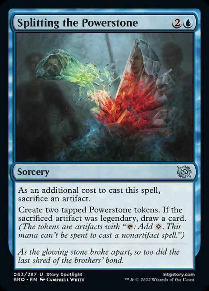 Splitting the Powerstone [The Brothers' War] Magic: The Gathering