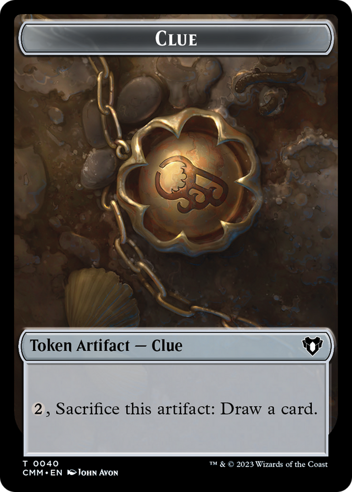 Clue Token [Commander Masters Tokens] Magic: The Gathering