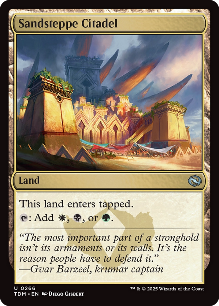 Sandsteppe Citadel [Tarkir: Dragonstorm] Magic: The Gathering